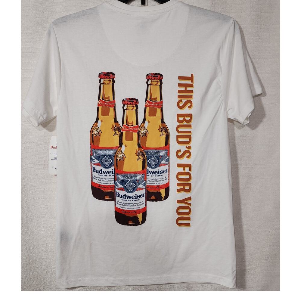 Budweiser ''This Bud's for you'' men's small shirt